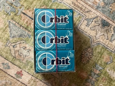 12  Orbit WINTERMINT Chewing Gum Collector Packs. HTF/Discontinued/BB-2011