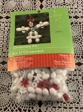 Tuner Plastics Holiday Snowman Ornament Bead Craft Kit Makes 9 Items Brand New
