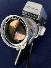 100% Works CANON Auto Zoom 518 Super 8 Movie Camera Student Film KIT Tested + +