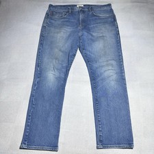 Gap Cone Denim Jeans Mens 36x30 Slim Straight Medium Wash Stretch 5 Pocket