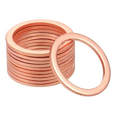 20Pcs 22mm x 28mm x 1.5mm Copper Flat Washers Screw for Bolt