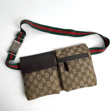 Borsa a tracolla originale Gucci GG tela linea sherry marsupio cintura e116