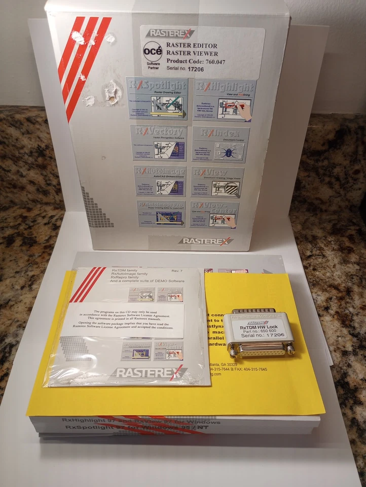 Rasterex 1998 PC Editor Viewer AutoCAD Mechanical Engineering Software Vintage - Image 2 of 4