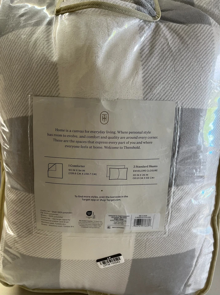 Threshold Full/Queen Faux Shearling Comforter Set, New - Image 3 of 4