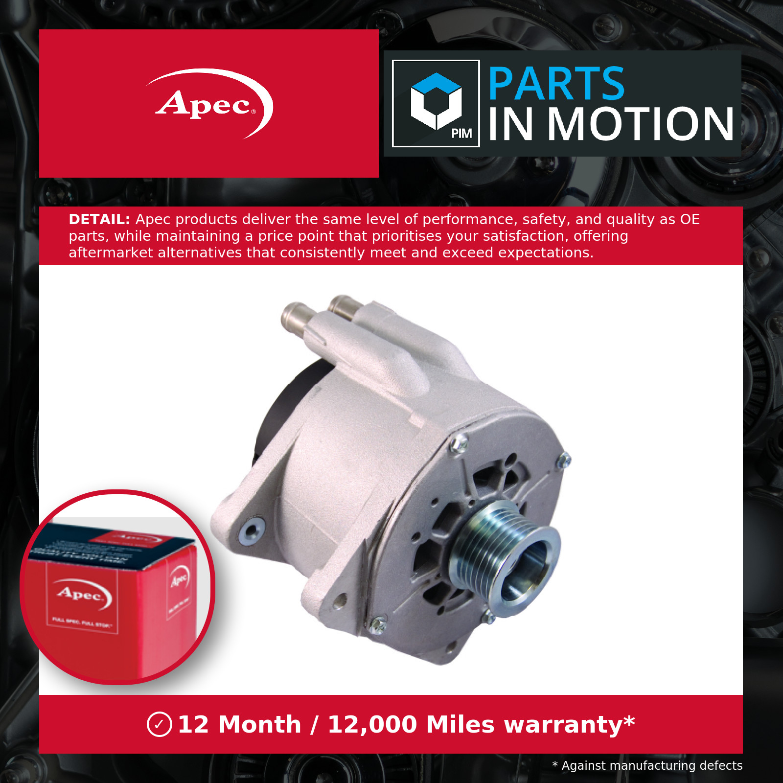 Alternator fits RENAULT ESPACE Mk4 2.2D 02 to 15 7711134926 8200086073 Apec New