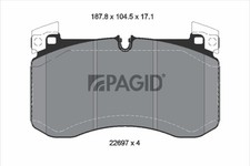 PAGID Bremsbelagsatz Scheibenbremse T2850N für MERCEDES GLE C167 V167 KLASSE GLS