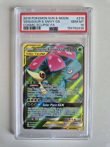 Venusaur & Snivy-GX graded PSA 10 for sale on eBay