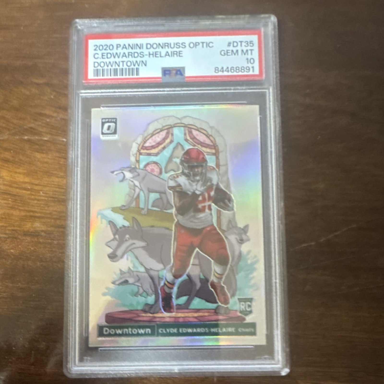Clyde Edwards-Helaire Panini Donruss Optic Downtown #DT35 Base