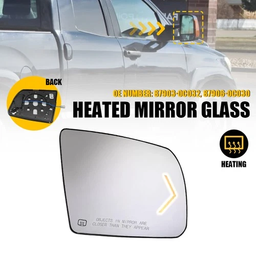 For 2007-2017 Tundra Sequoia Heated Signal Right Passenger Side Mirror Glass EXC