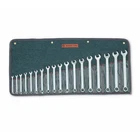 Wright 758 Satin Finish Metric Combination Wrench Set 18-Pcs 12 Pt in Denim Roll