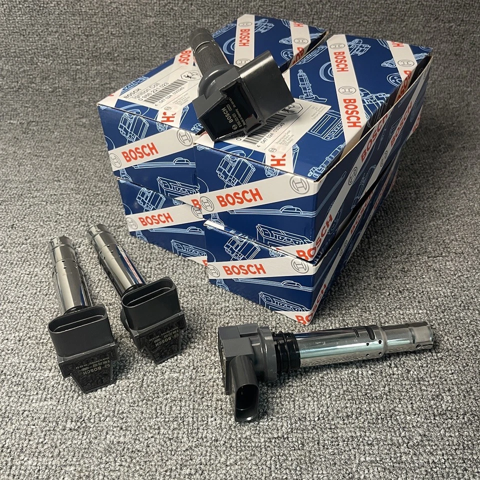 4X Bosch Ignition Coil For VW Golf Tiguan Audi A1 A3 1.4T 0986221023 036905715F Foto 4 de 4