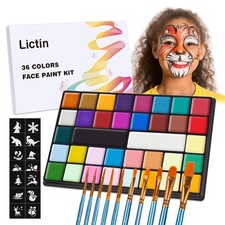 Water Based Face Paint - 36 Colors Professional Face Body Painting 36 Colors