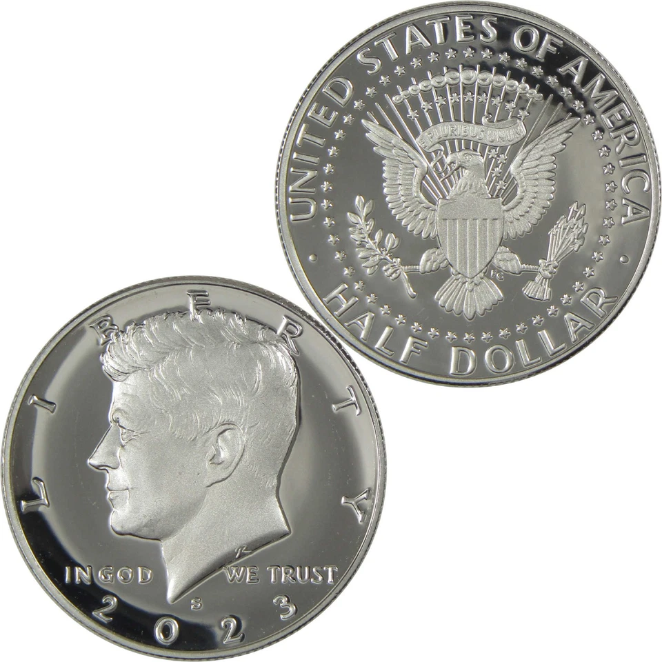 2023 S Kennedy Half Dollar Choice Proof .999 Silver 50c Coin - Image 4 of 4
