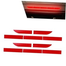 Car Trunk Reflective Stickers, Scratch-Resistant Night Visibility 2 PCS Red