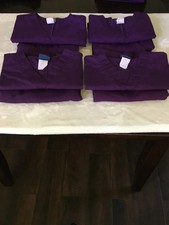 LOT OF 4 Women Cherokee Scrub Sets XS Tops / M Bottoms Purple