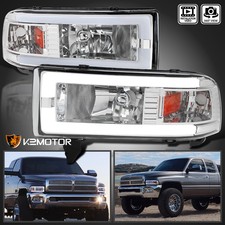 Fits 1994-2001 Dodge Ram 1500 2500 3500 Led Tube Headlights Headlamps Leftright Fits 1994-2001 Dodge Ram 1500 2500 3500 Led Tube Headlights Headlamps Leftright