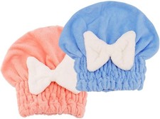 2Pcs Microfiber Hair Wrap Hair Drying Hair Plopping Towel Curly