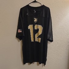 West Point #12 Football Jersey -Black - XXL