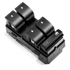 Master Power Window Switch with RED Light Front Left Driver Side Button Compatib