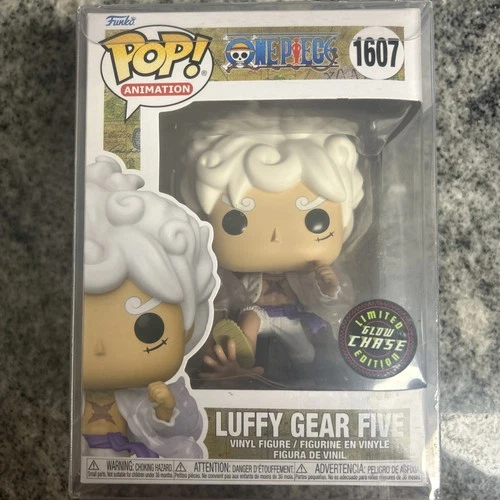 Funko Pop! One Piece Luffy Gear Five CHASE Glow #1607 with POP Protector