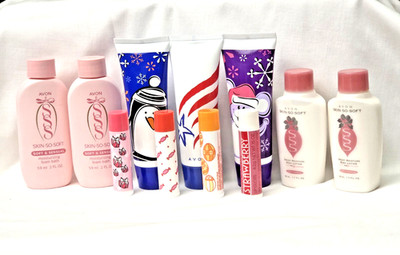 Avon 11 Piece Foam Bath, Body Lotion, Hand Cream & Lip Balm New Old Stock