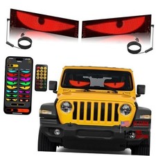 2PCS 15inx4in Devil Eyes Light for Car Windshield,Ojos LED para 2pcs 15 4in