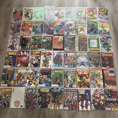 Lot Of 54 Marvel comic Books Comics Nice Collection VF-NM Bagged Xmen Spider Man
