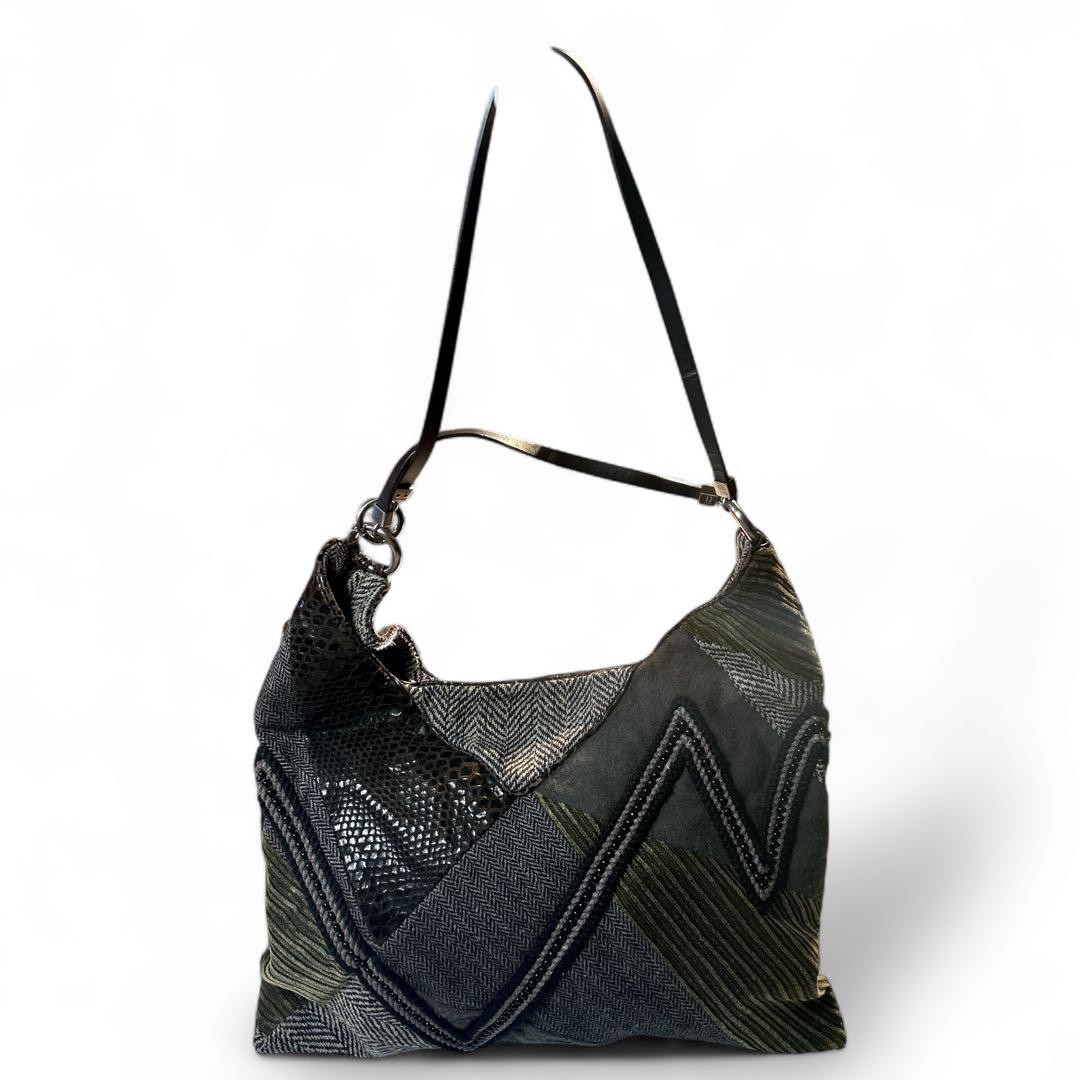 Jamin Puech Gray Patchwork Shoulder Hobo Bag 3D D… - image 8