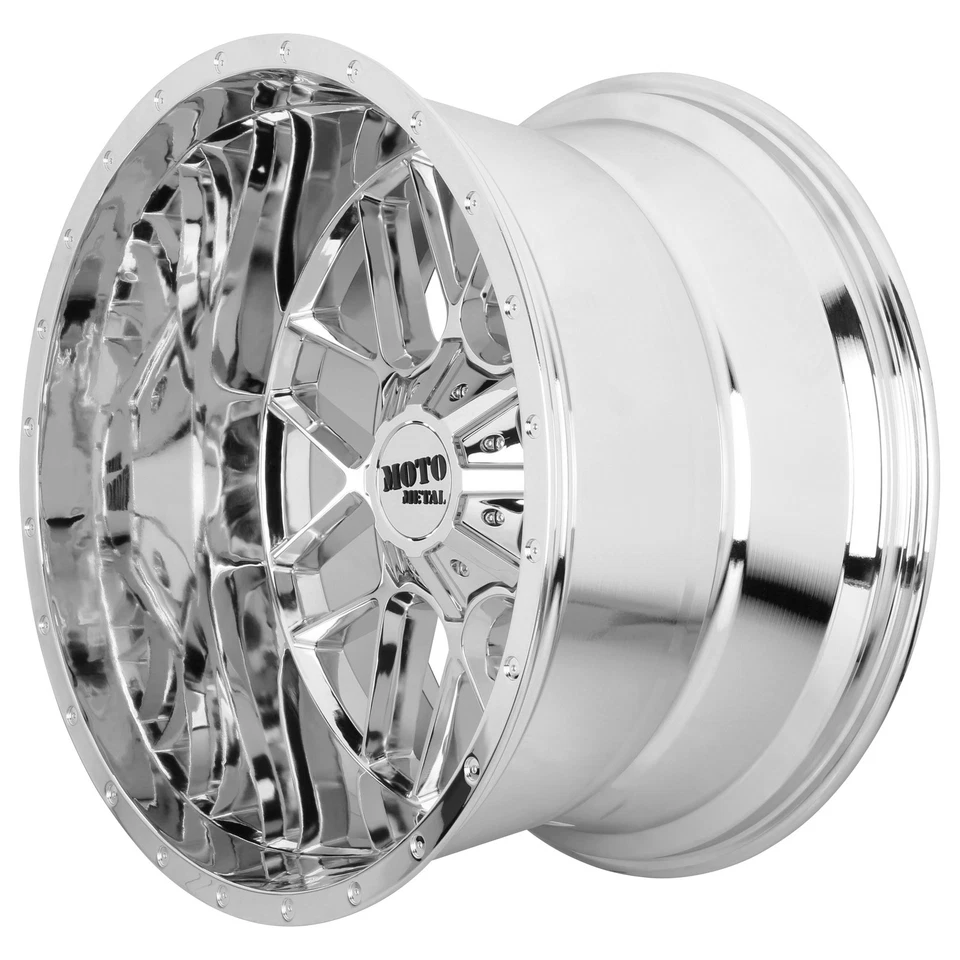 Moto Metal MO986 Siege 20x12 8x6.5 Chrome Wheel 20" -44mm For Chevy GMC Ram Ford - Image 2 of 4