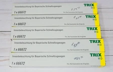 5 x Trix 66672, Lighting Kit (See Description for Cars This Fits), HO Scale