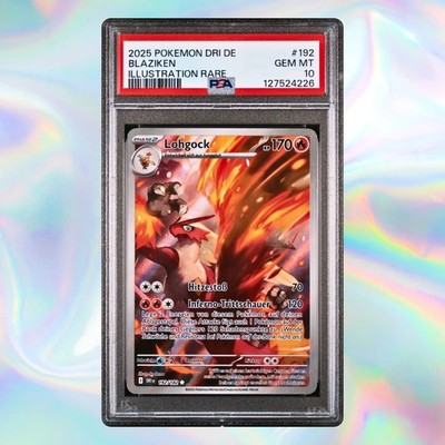 Pokemon Lohgock 192 PSA 10 GEM MT Destined Rivals 2025 GERMAN Illustration Rare