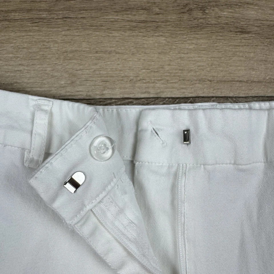 Bermudas Chinas Chadwicks Of Boston Mujer Talla 16 Blanco Mezcla Algodón Foto 3 de 4