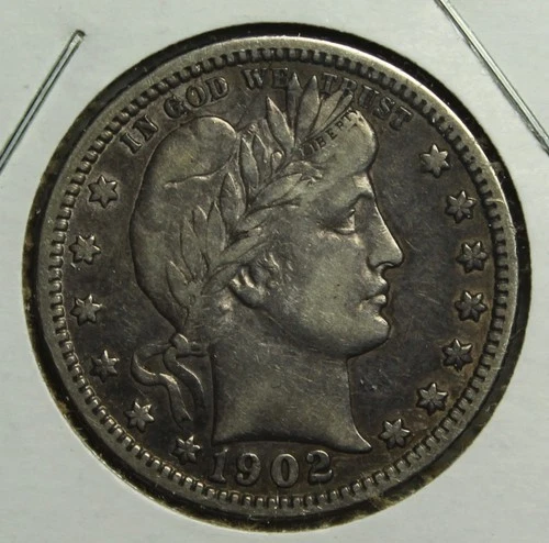 1902 O Barber Quarter XF