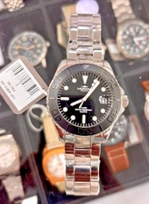 Mondia Madison MI-764-SS-03BK-OY Diver Quartz Men's Watch New