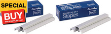 Staples, Standard Staples for Desktop Staplers, 1/4" Length, 210/Strip, 5000/Box