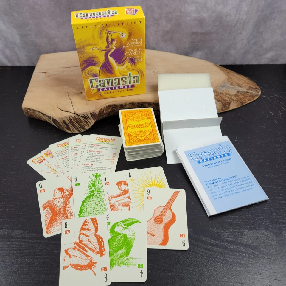 Canasta Caliente Official Version Card Game 2001 Parker Brothers Open COMPLETE - Image 3 of 4