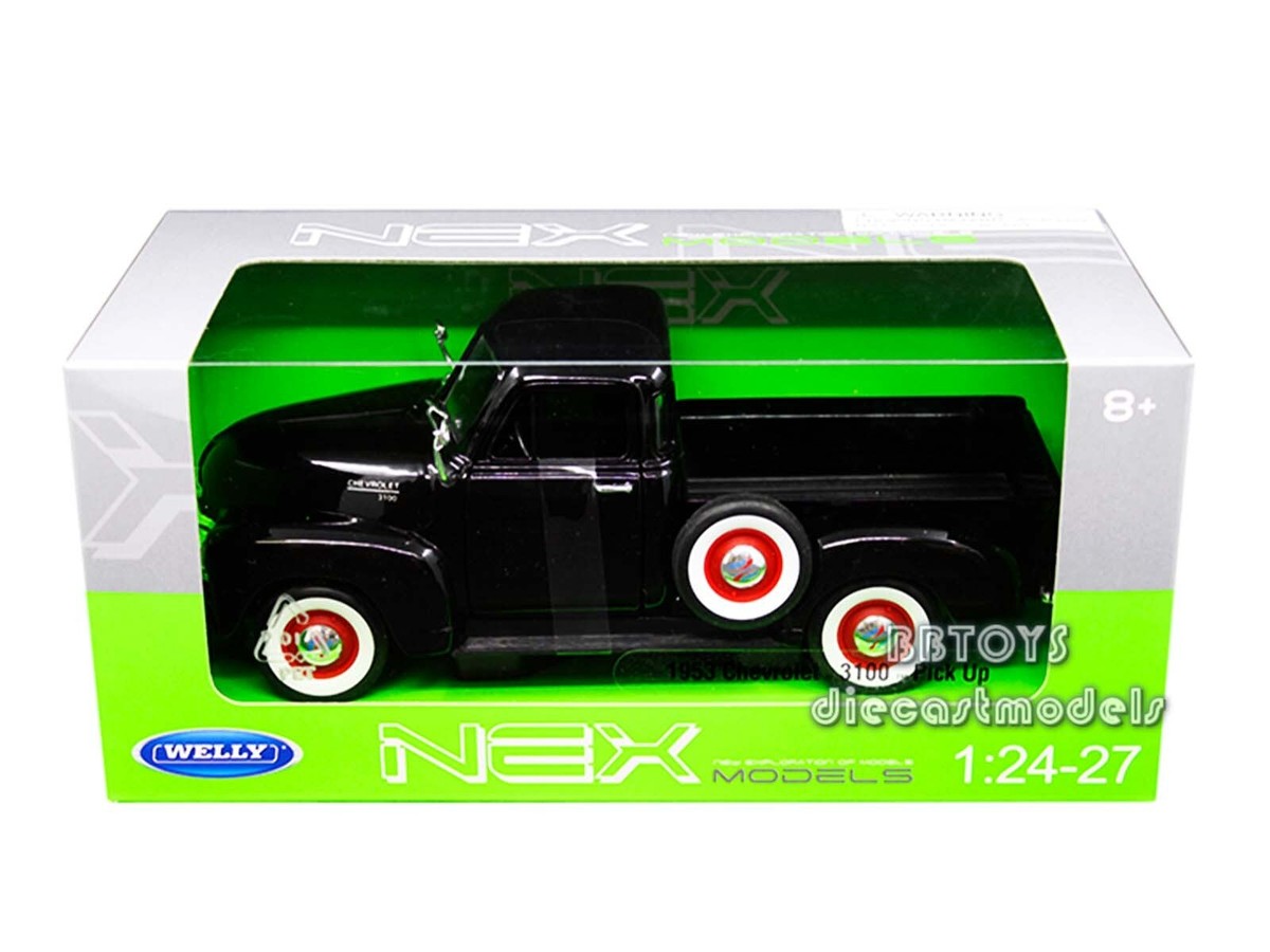 1953 CHEVROLET 3100 PICK UP BLACK 1/24 DIECAST MODEL WELLY