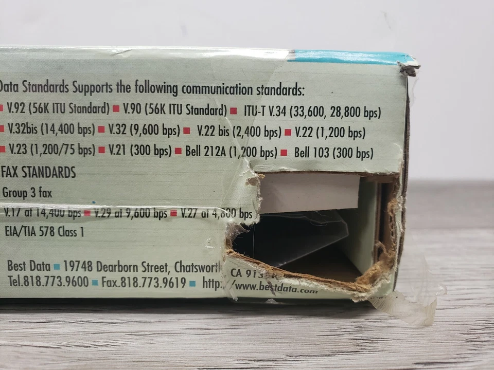 Best Data Smart One (56HP) 56 Kbps V.92/V.44 PCI Internal Modem *SEALED* See Pic - Image 4 of 4