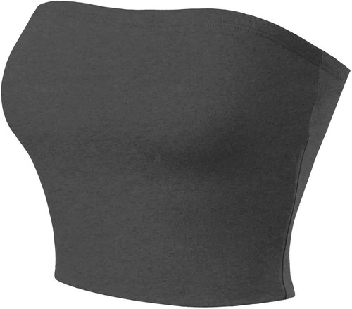 New Womens Boob Tube Strapless Sexy Bandeau Causal Stretchy Vest Bra Crop Tops - Picture 80 of 115