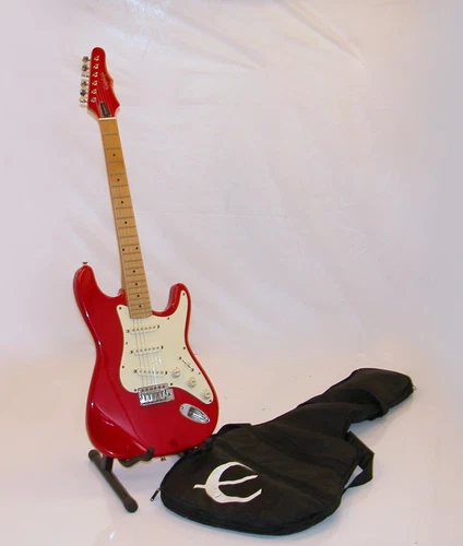 Epiphone by Gibson S-300 Series Stratocaster Style Electric Guitar - Fire Red 