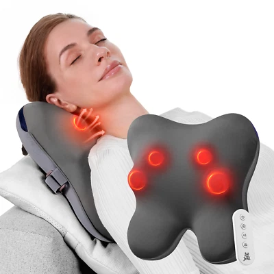 BOB AND BRAD Bob and Bard Shiatsu 3D Kneading Back Massager w/Heat&Remote for Shoulder Neck
