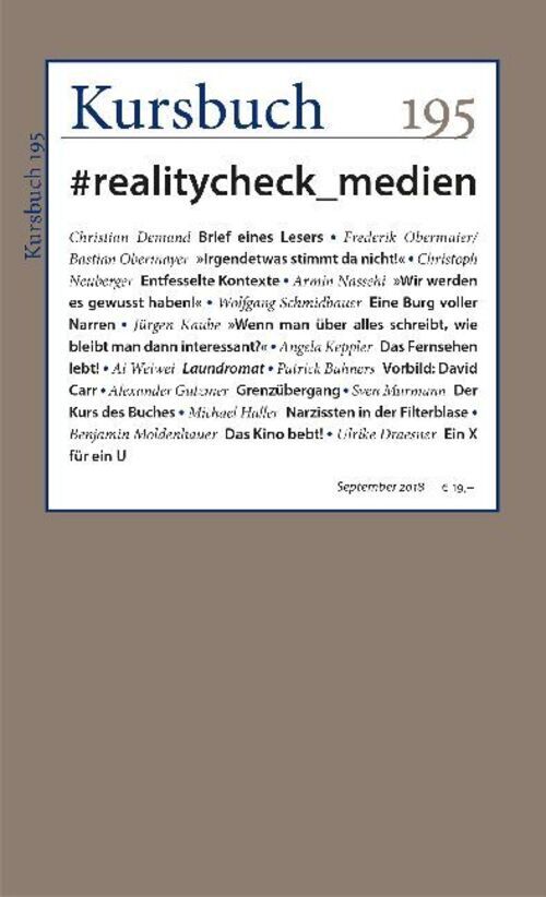 Thumbnail - Realitycheck_medien Peter Felixberger (u. A.) Taschenbuch 200 S.