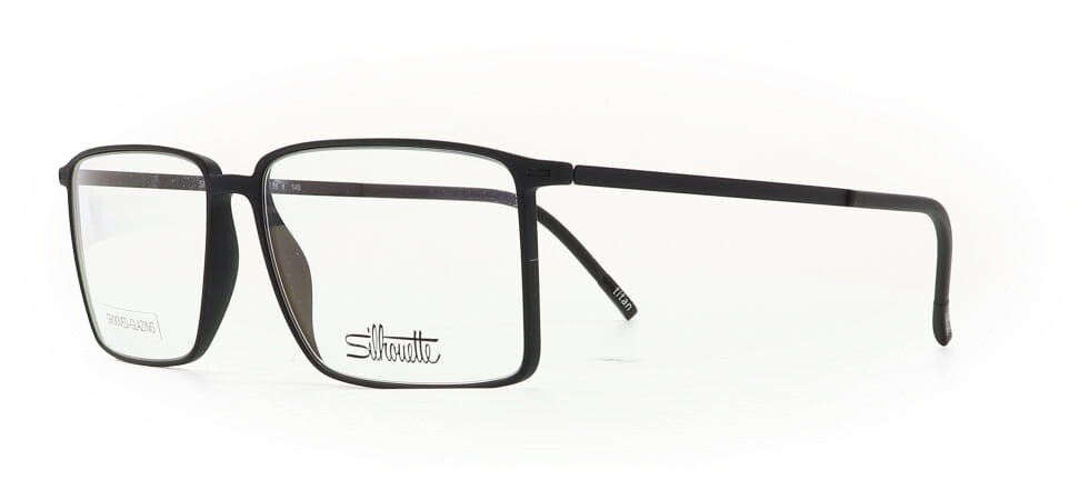 SILHOUETTE 2919 75 9040 Urban Lite Pure Black Eyeglasses 2919