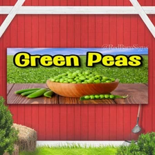 Green Peas Indoor Outdoor Banner Sign with grommets