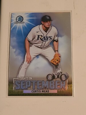 2023 Bowman Chrome Sights On September #20 Curtis Mead RAYS 