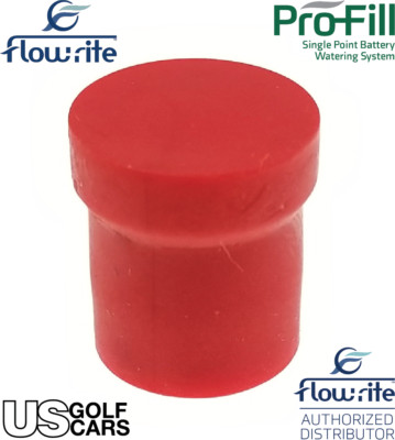 Flow Rite Watering Red Cap Battery Watering System BD-00280 Red End Cap for Tee Swivel by FLOW ...