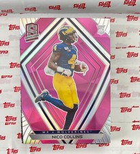 2021 CHRONICLES DRAFT PICKS Nico Collins SPECTRA ROOKIE PINK PRIZM #299