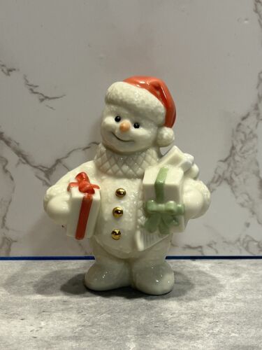 Lenox Twelve 12 Months of Snowmen December Christmas Snowman Figurine - Picture 1 of 11