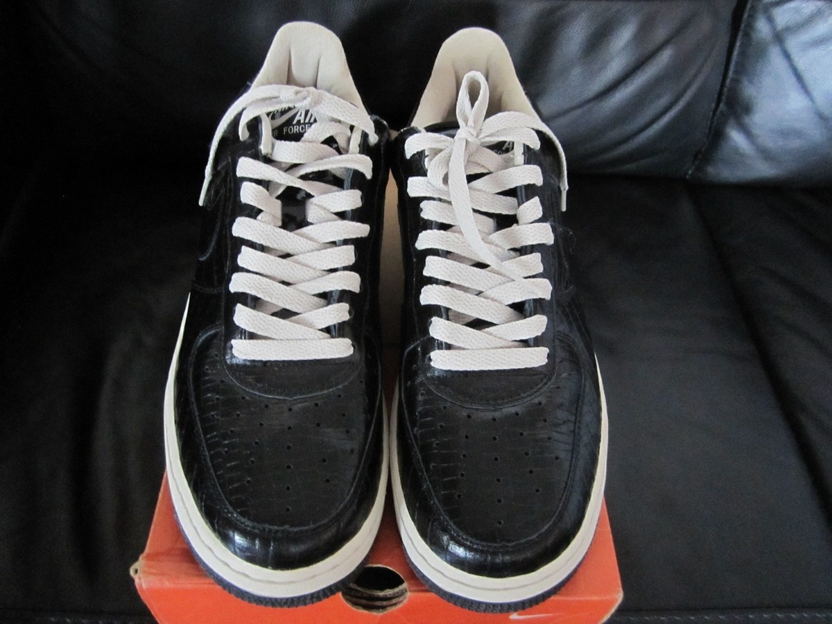 Nike Air Force 1 Lo Premium H.T.M Croc Fragmented Black Nike Air Force 1 Lo Premium H.T.M Croc Fragmented Black