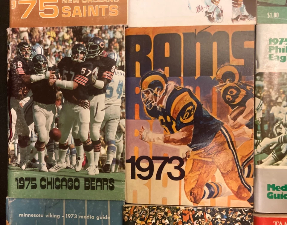 Lote de guía de prensa/medios de la NFL de 1970 - 14 números *Redskins, Buffalo Bills y más Foto 3 de 4